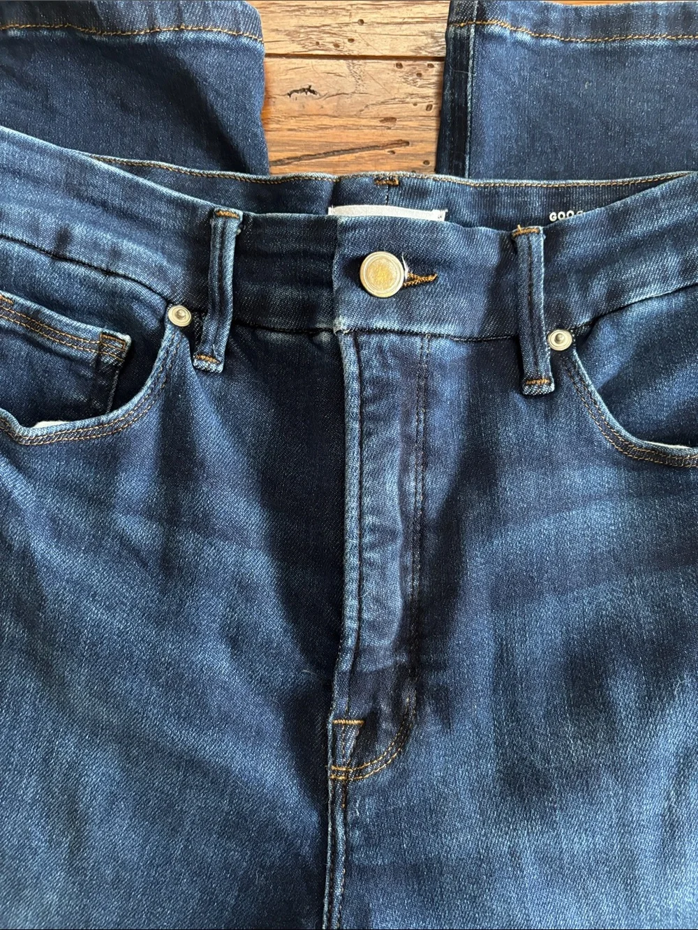 Good American Good True Straight Jeans Super High-Rise 32” Inseam Size 29 or 8